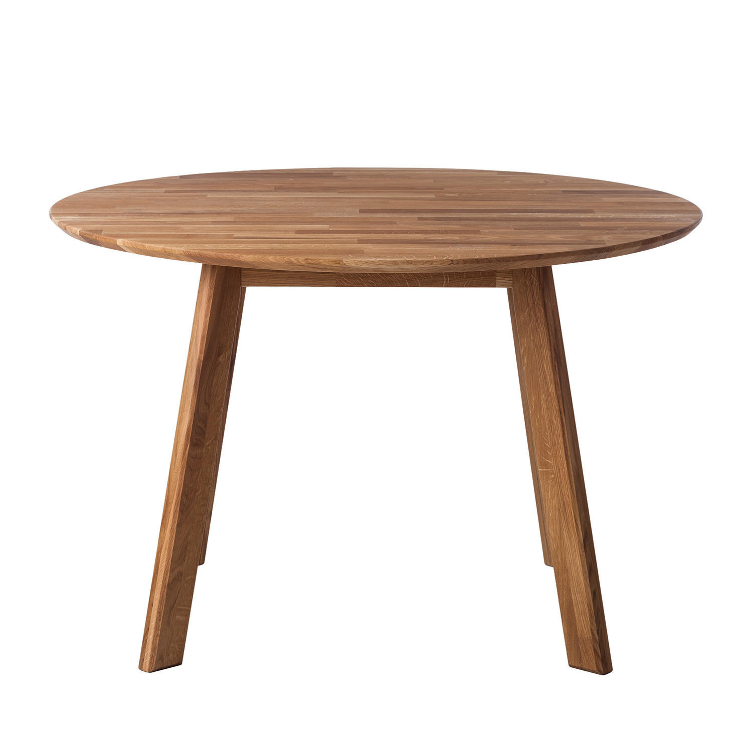 ESSTISCH - Massivholz - Eichefarben, Holz (120/120/75cm) - home24