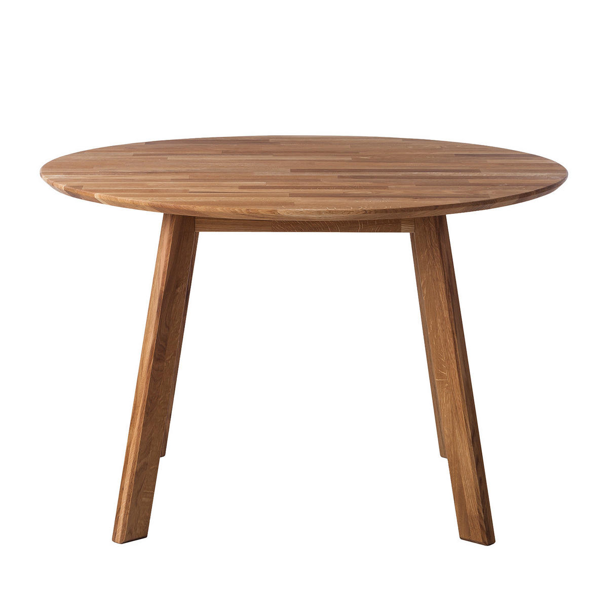 ESSTISCH - Massivholz - Eichefarben, Holz (120/120/75cm) - home24