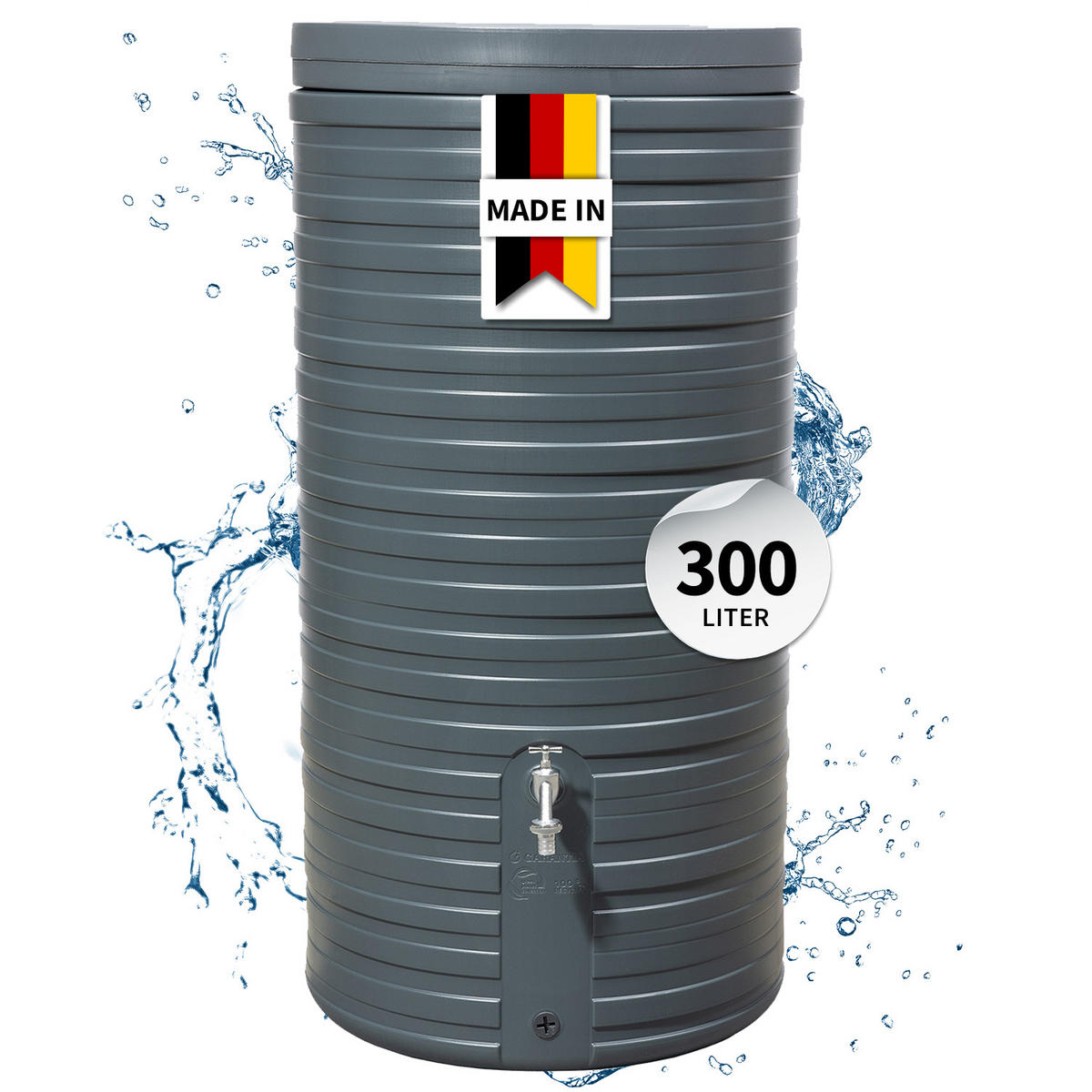 GARANTIA REGENTONNE 300 L, graphite grey inkl. Deckel jetzt nur online ...