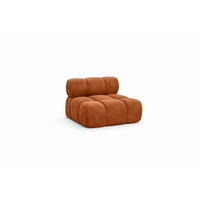 MODUL Mittig, Für Modulares System, Stoff Salvador, Braun, Selia - Braun, Holz (95/70/95cm) - Kaiser Möbel