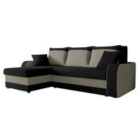 ECKSOFA Kris - Schwarz, Holz/Kunststoff (238/147cm) - MIRJAN24