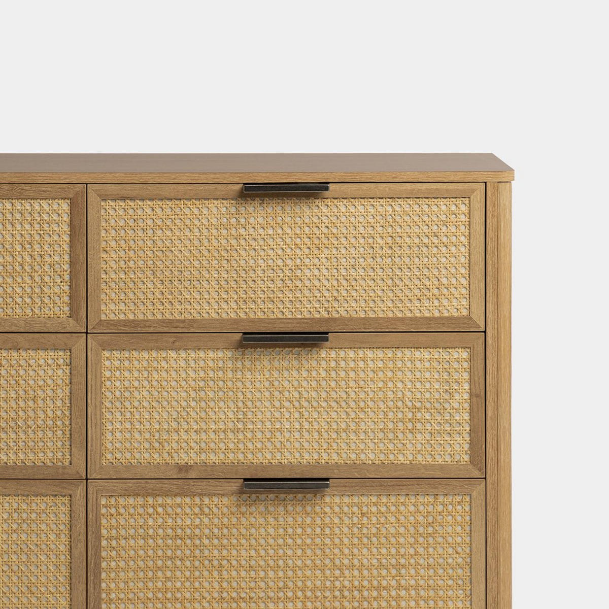 SCHUBLADENKOMMODE DOPPELTE Bent Natürlich 120 cm x 76 cm - Naturfarben, Holzwerkstoff (120/76/40cm)