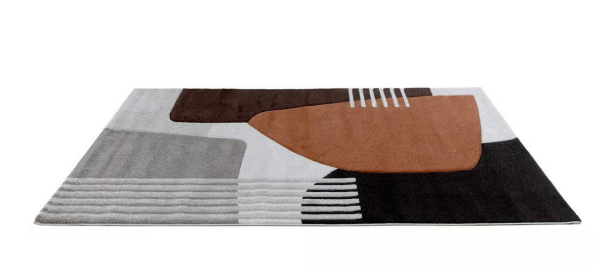 TEPPICH modern Flachgewebe IOWA Orange 120 x 170 cm - Orange, Textil (120/170cm) - Novatrend