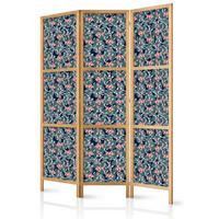 PARAVENT Japanischer 3-tlg 135x172 cm Koi Fische - Multicolor, Holz/Textil (135/172/3cm) - Muralo