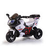 ELEKTROFAHRZEUG Motorrad HP2 FB-6187 schwarz mit Musikfunktion, Spielzeugkorb, ab 3 Jahre - Schwarz, Kunststoff (96/46/60cm) - Moni