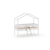 HAUSBETT DALLAS Weiß 120x209x202 cm - Weiß, Holz - FURNLUX