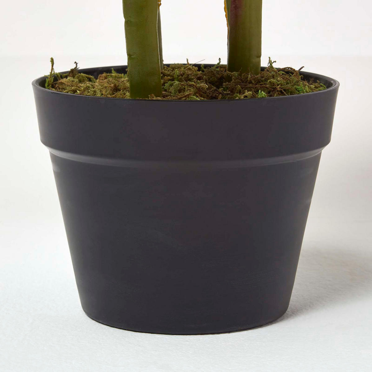 KUNSTBLUME Blumenrohr rot, 90 cm - Rot, Kunststoff (90cm) - Homescapes