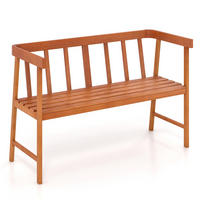 GARTENBANK Natur - Naturfarben, Holz (110/72/46cm) - COSTWAY