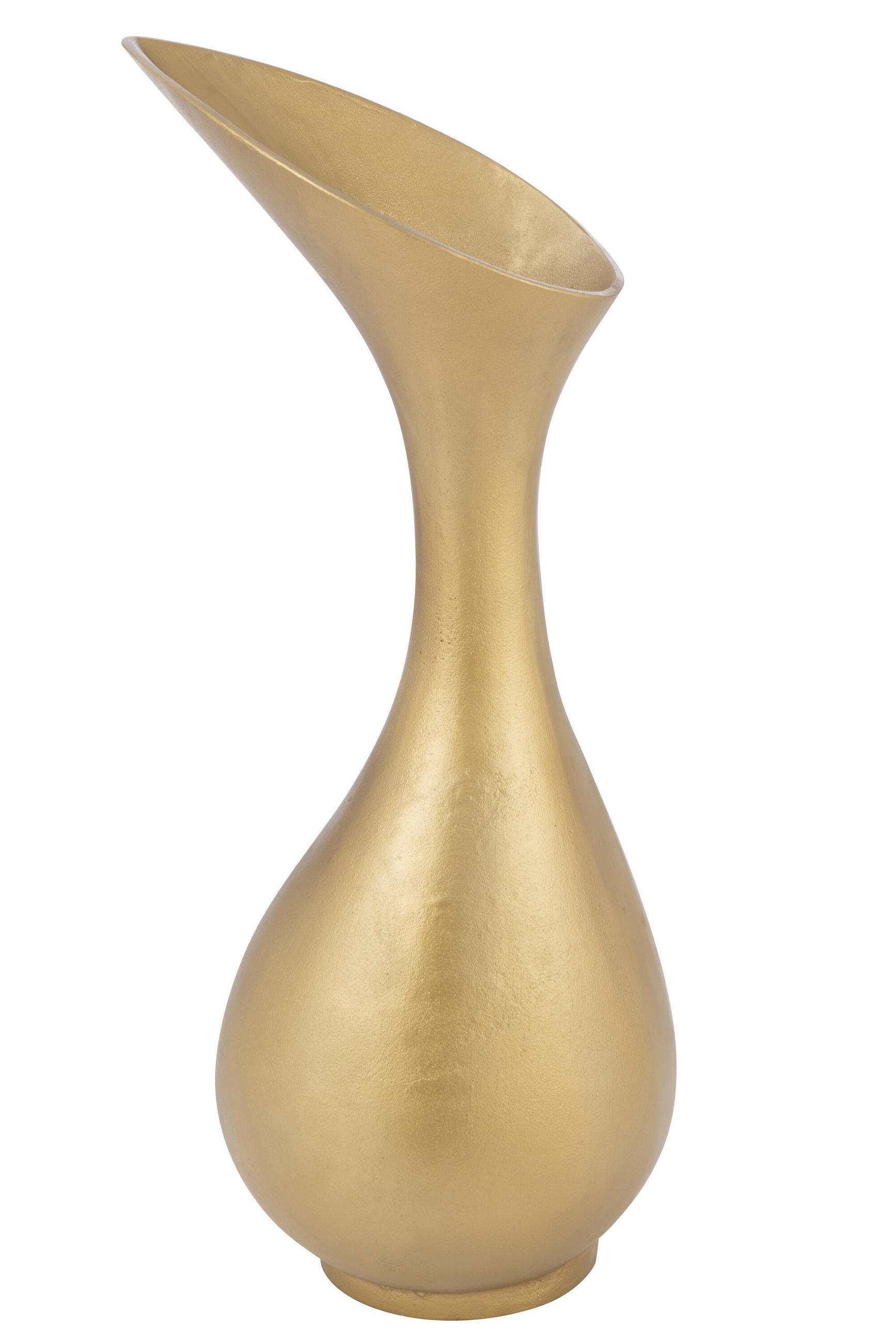 VASE OLIVIA - Aluminium - Gold - L - Ø 29 cm - Goldfarben, Metall (77cm) - J-Line