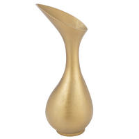 VASE OLIVIA - Aluminium - Gold - L - Ø 29 cm - Goldfarben, Metall (77cm) - J-Line