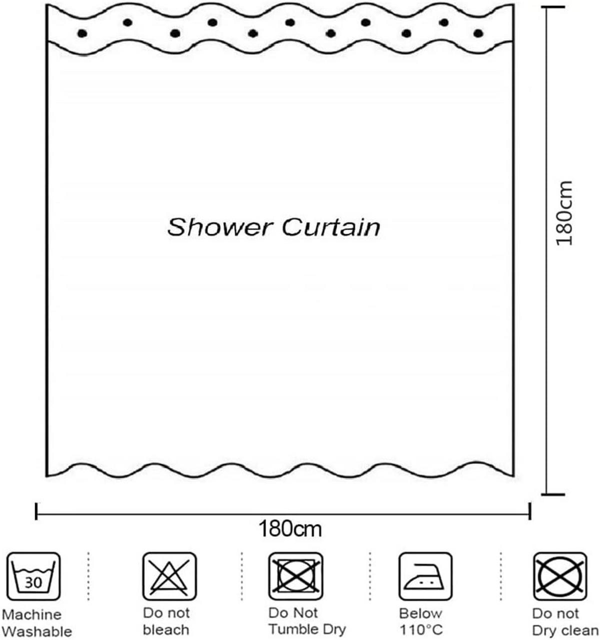 DUSCHVORHANG nautisch Fischgrätmuster und Anker wasserdicht schimmelresistent Polyester Badezimmer - Grün, Textil (180/200cm) - MCBOSON