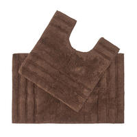 BADGARNITUR Spa Supreme 2-teilig, Baumwolle - Braun, Textil (50/80cm) - Homescapes