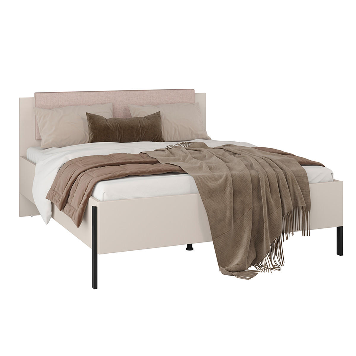 POSTEL 160/200 Bérénice Kašmír - béžová, kompozitní dřevo (160/200cm) - Petits-meubles