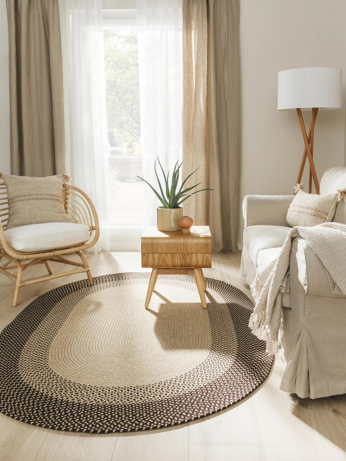 OUTDOORTEPPICH Nandi Braun 140x200 cm - Braun, Textil (140/200cm) - benuta Nest