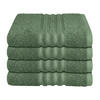 HANDTUCHSET Milano - 4-teilig - 50 x 100 cm - Dunkelgrün - Dunkelgrün, Textil (50/100cm) - SCHIESSER