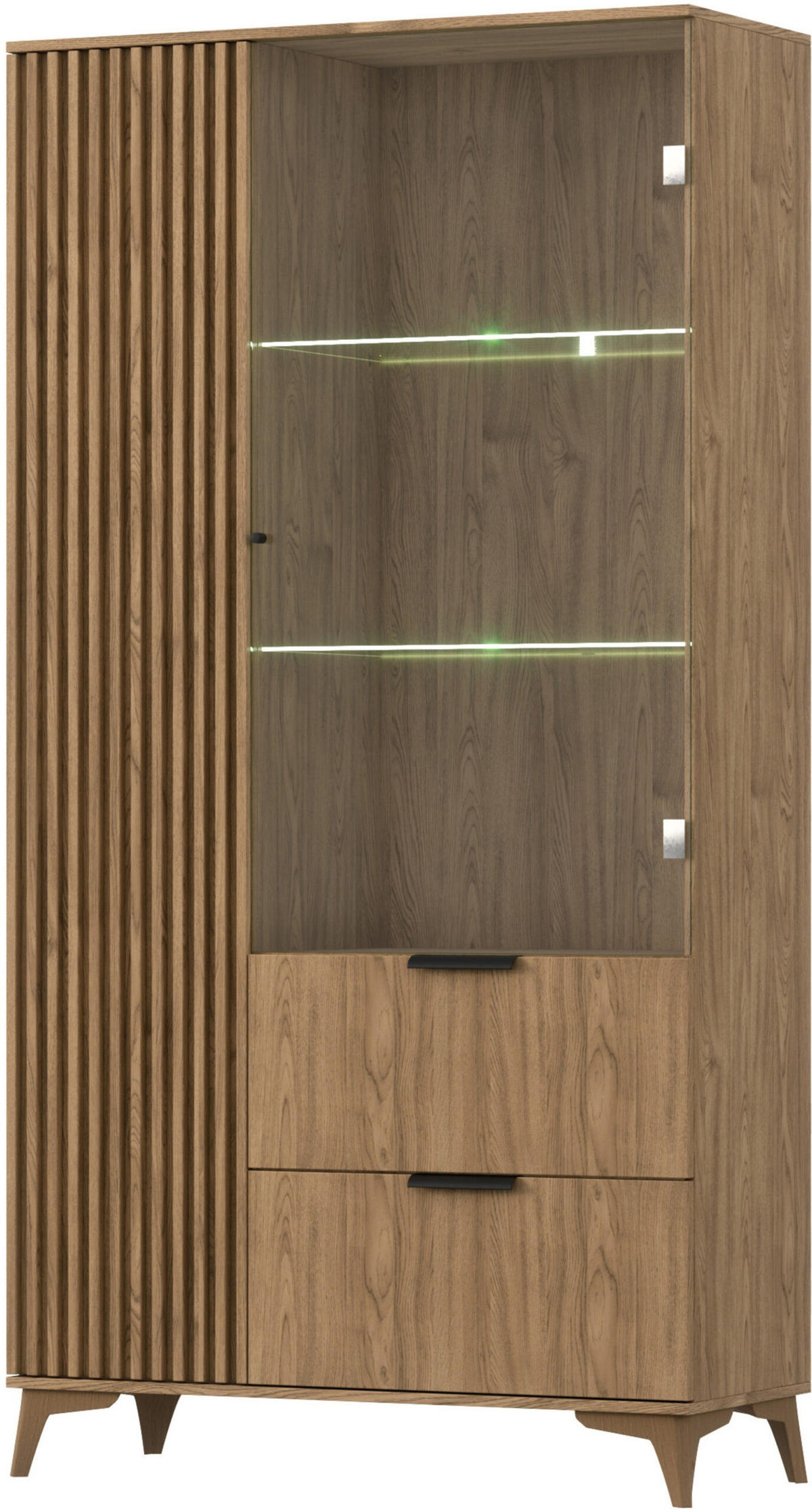 VITRINE - Entia Artisan - Eiche Artisan, Holzwerkstoff (100/180/60cm) - Möblo