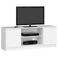 TV-ELEMENT Weiß 140x40x55 cm - Weiß, Holzwerkstoff (140/55/40cm) - Akord