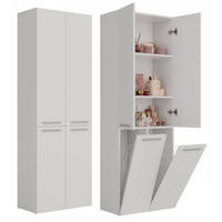 SKRIŇA do kúpeľne - biela, kompozitné drevo (60/174/30cm) - RAUMHIRSCH FURNITURE