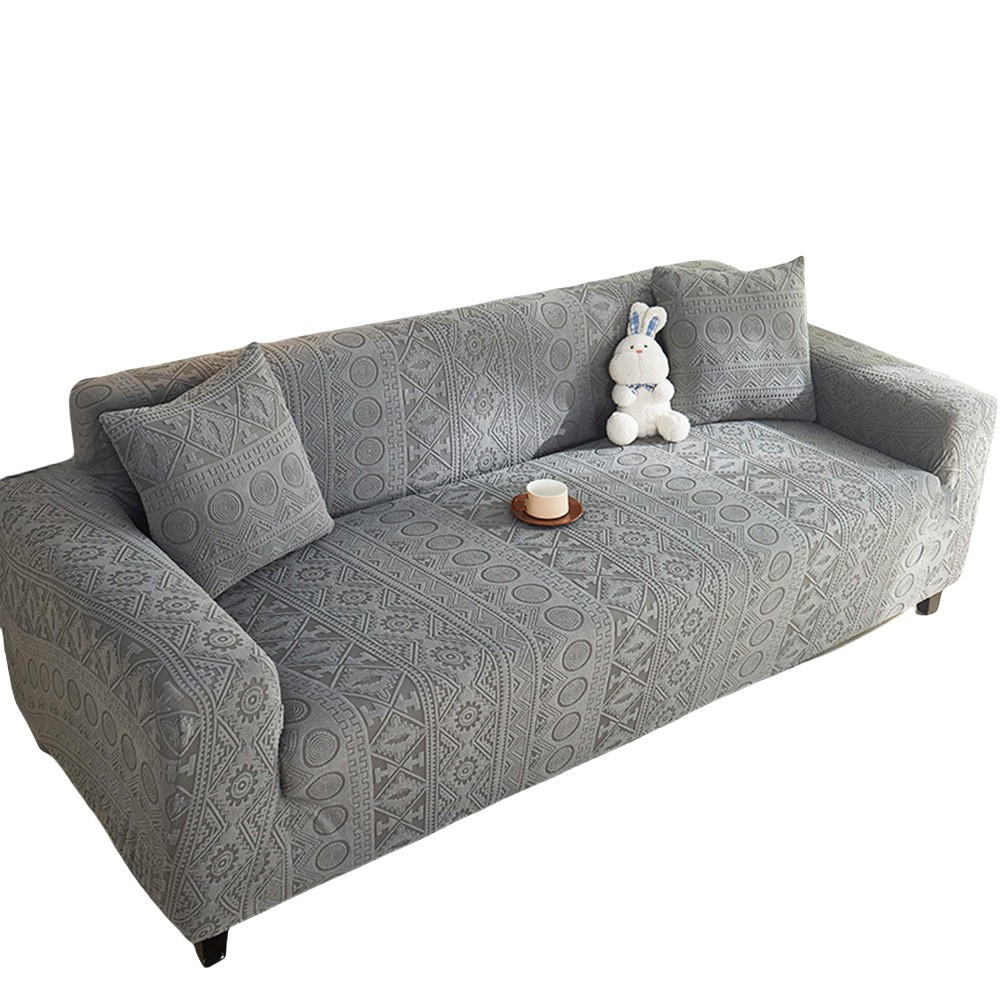 SOFABEZUG Dunkelgrau 4-Sitzer 235–300 cm - Dunkelgrau, Textil (235/300cm) - Kaket