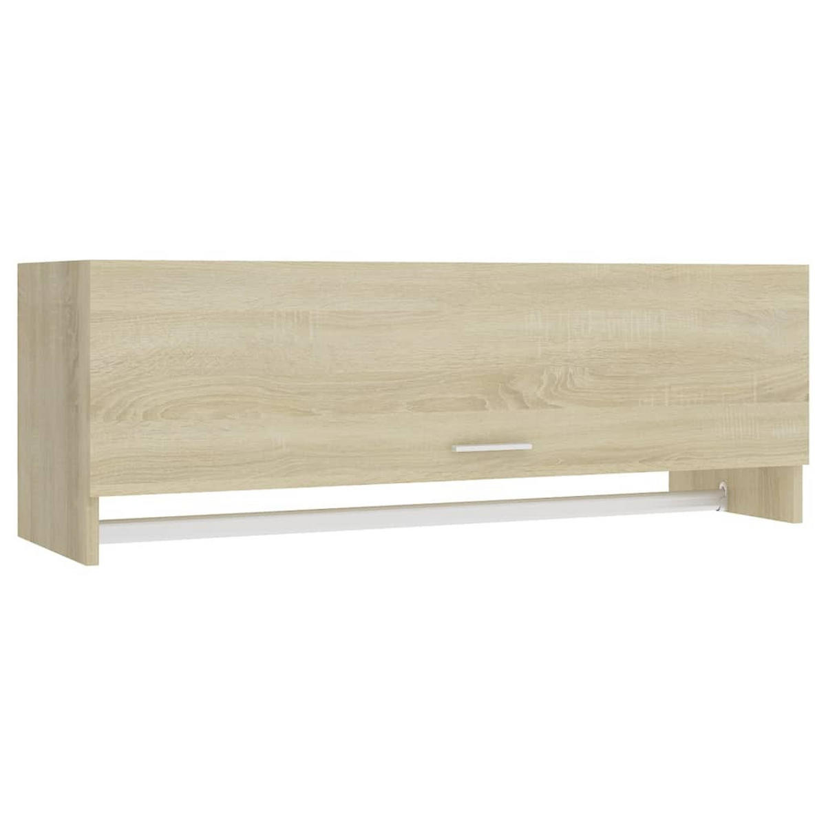 HÄNGESCHRANK mit 1 Kleiderstange 100/32,5/35 cm aus Holzwerkstoff Sonoma-Eiche Dekor - Sonoma Eiche, Holz (100/35/32.5cm) - vidaXL