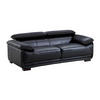 LEDERSOFA 3-Sitzer - Schwarz - MACELO - Schwarz, Leder (204/75/97cm) - Vente-Unique