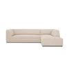 ECKSOFA rechts Ruby aus strukturiertem Stoff beige 4 Sitzplätze - Beige/Creme, Textil (180/273cm) - Micadoni
