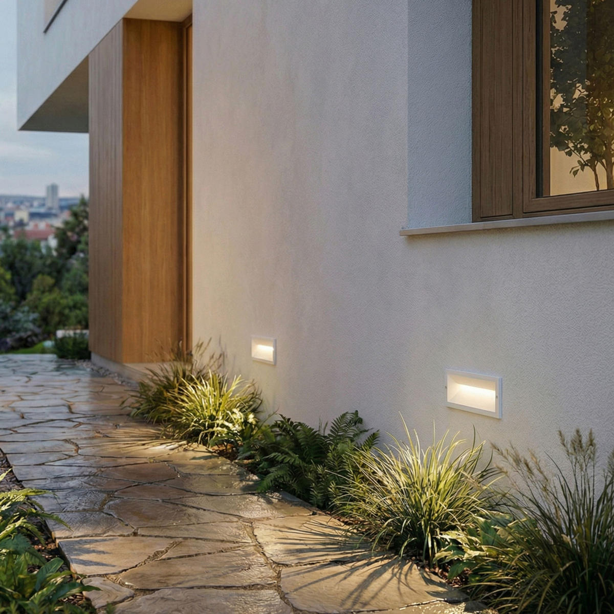 AUSSENLEUCHTE RAGG Weiß 12 W IP65 - Weiß, Metall (25/25/98cm) - Rendl