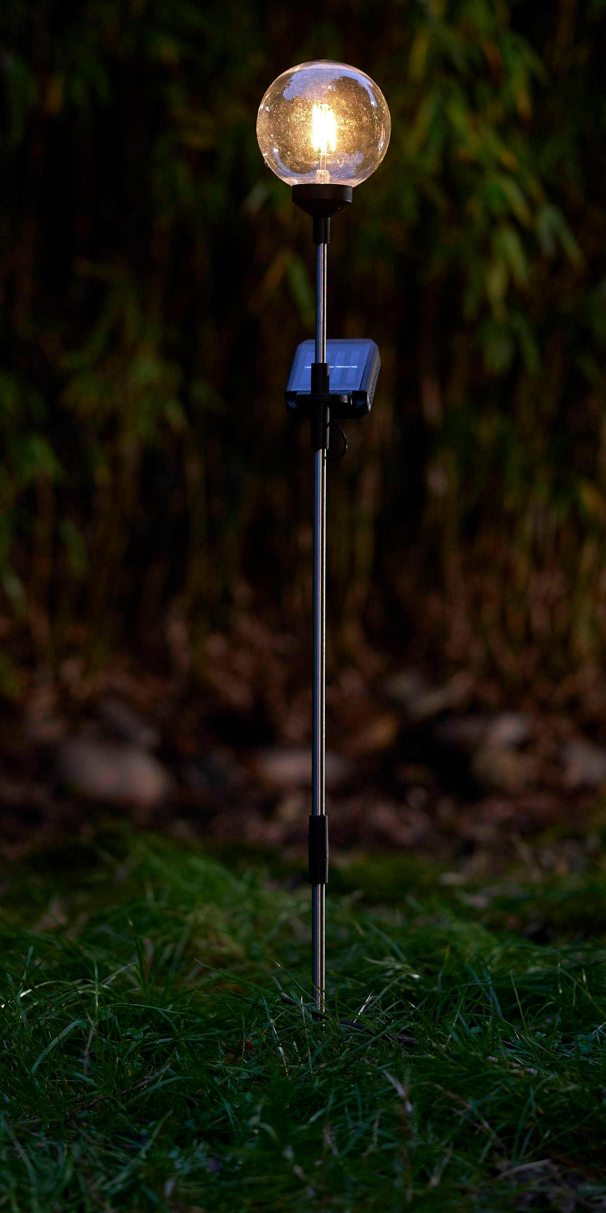 LED-SOLAR-GARTENSTÄBE - automatische Beleuchtung für stimmungsvolles Licht im Außenbereich - Weiß, Kunststoff (10/10/80cm) - Northpoint