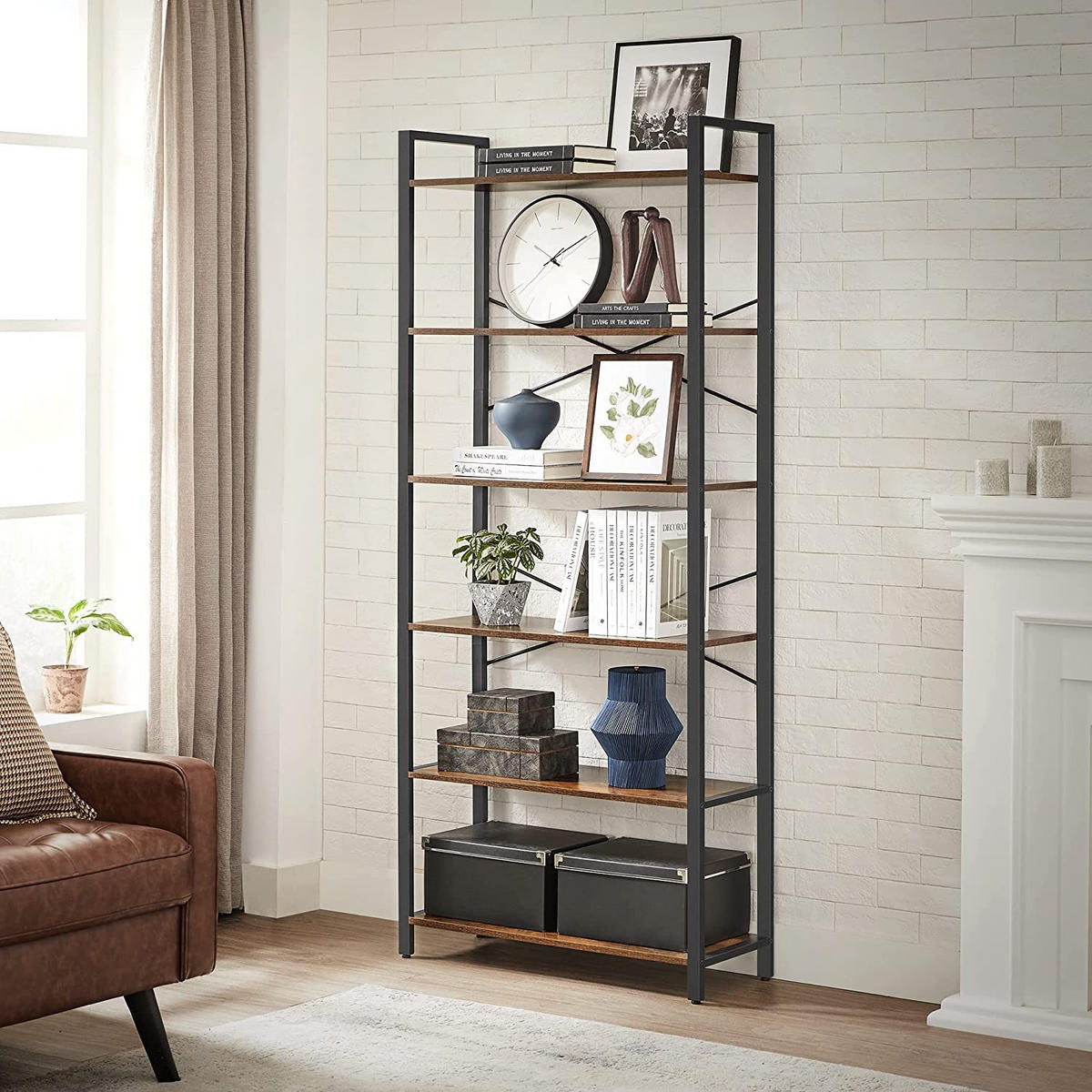 BÜCHERREGAL STANDREGAL - Braun, Holzwerkstoff (30/186/80cm) - Hansiro