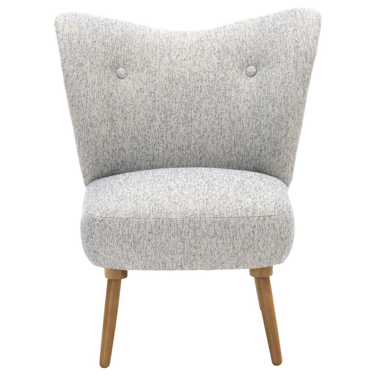 COCKTAILSESSEL Kayra Flachgewebe (Strukturgewebe) hellblau - Hellblau, Kunststoff (72/90/74cm) - 58aufmkessel