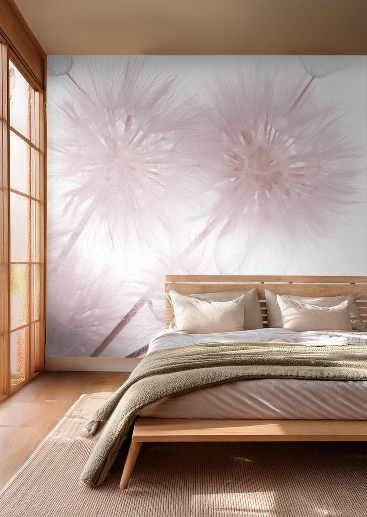 FOTOTAPETE Blumen 360 x 254 cm - Pink, Papier (360/254cm) - Sanders & Sanders