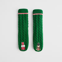 SOCKEN Nutpatcher, Grün, 11x44x5cm, Warm Christmas Weihnachtsdeko - Dunkelgrün, Textil (11/1/44.5cm) - home&you