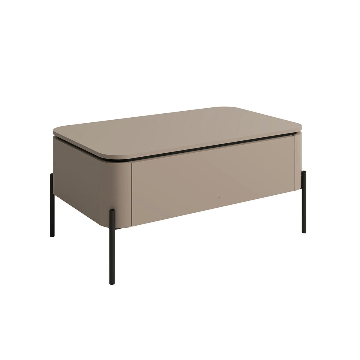 KLUB STOLIĆ Mol - taupe, drvni materijal (60/98/46.8cm) - Petits-meubles