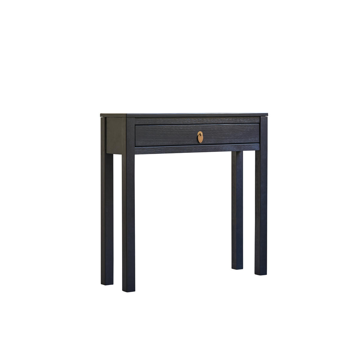 KONSOLENTISCH Zenaka Schwarz aus Pinie - Schwarz, Holz (25/80/80cm) - Tikamoon