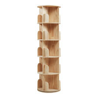 KINDERREGAL Chasek - Naturfarben, Holz (44/157/44cm) - [en.casa]