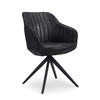 ARMLEHNSTUHL ARVIT Schwarz - Schwarz, Textil/Metall (57/81/62cm) - B&D Home