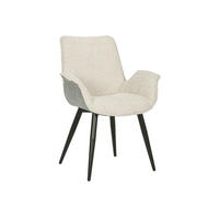 STUHL 100% Polyester 66 x 62 x 86 cm beige / grau POLSTERSTÜHLE - Beige/Grau, Kunststoff (66/86/62cm) - Massivmoebel24
