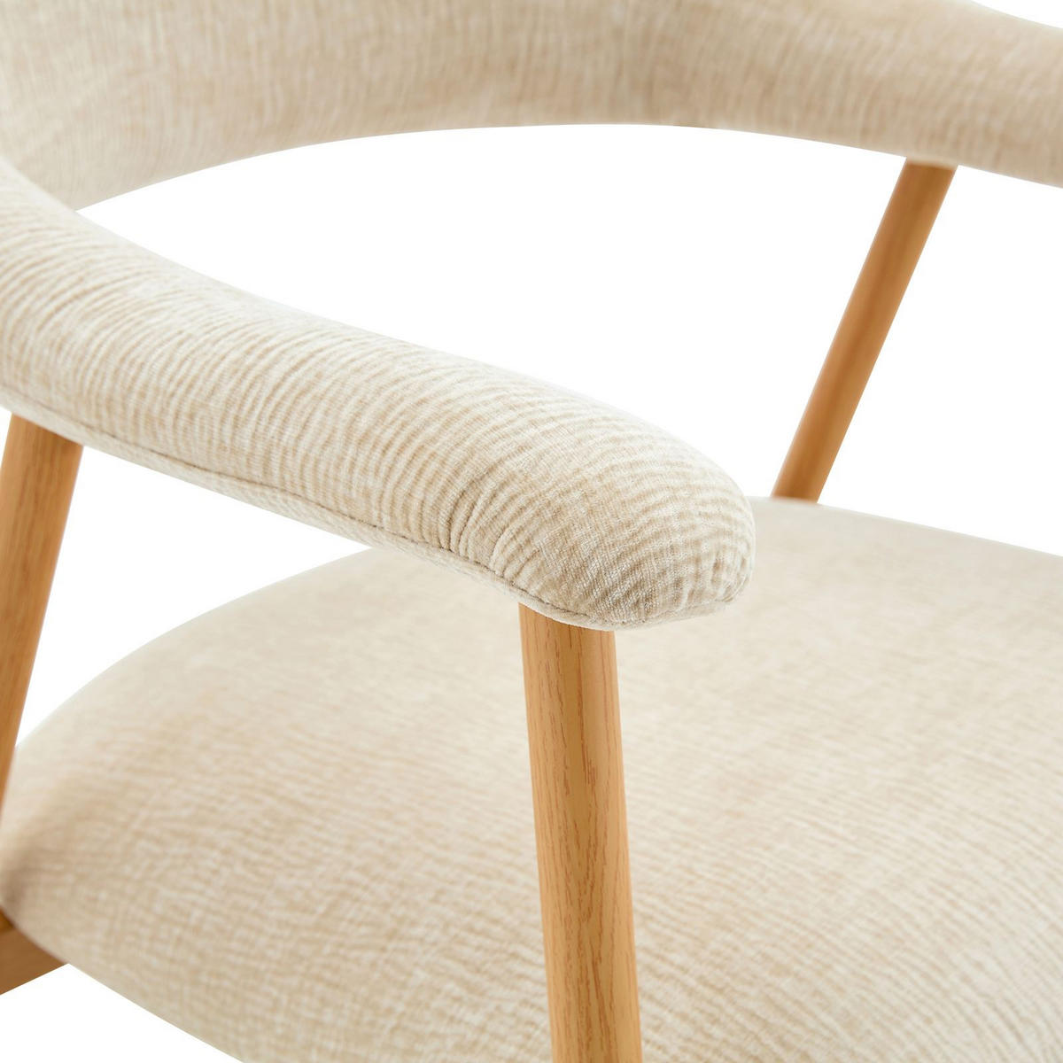 ESSZIMMERSTÜHLE ARLO 2er-Set cremeweiß - Creme, Textil (49/79/50cm) - IDIMEX