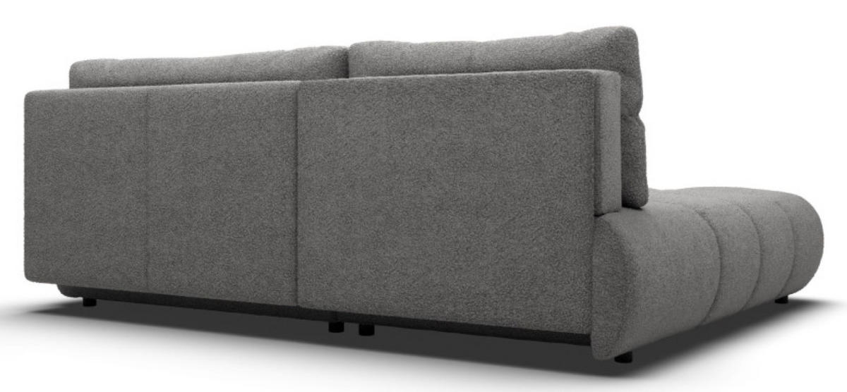 ECKSOFA Grau MILA Ausziehbar Ohne Armlehnen Links - Grau, Textil (230/177cm) - Sepro Meble