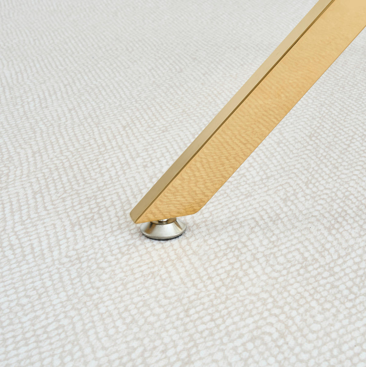 ESSTISCH 80/76/80 cm Gold aus Glas und Metall mit Kreuzfuß - Goldfarben, Metall (80/80/76cm) - OKMYHOME