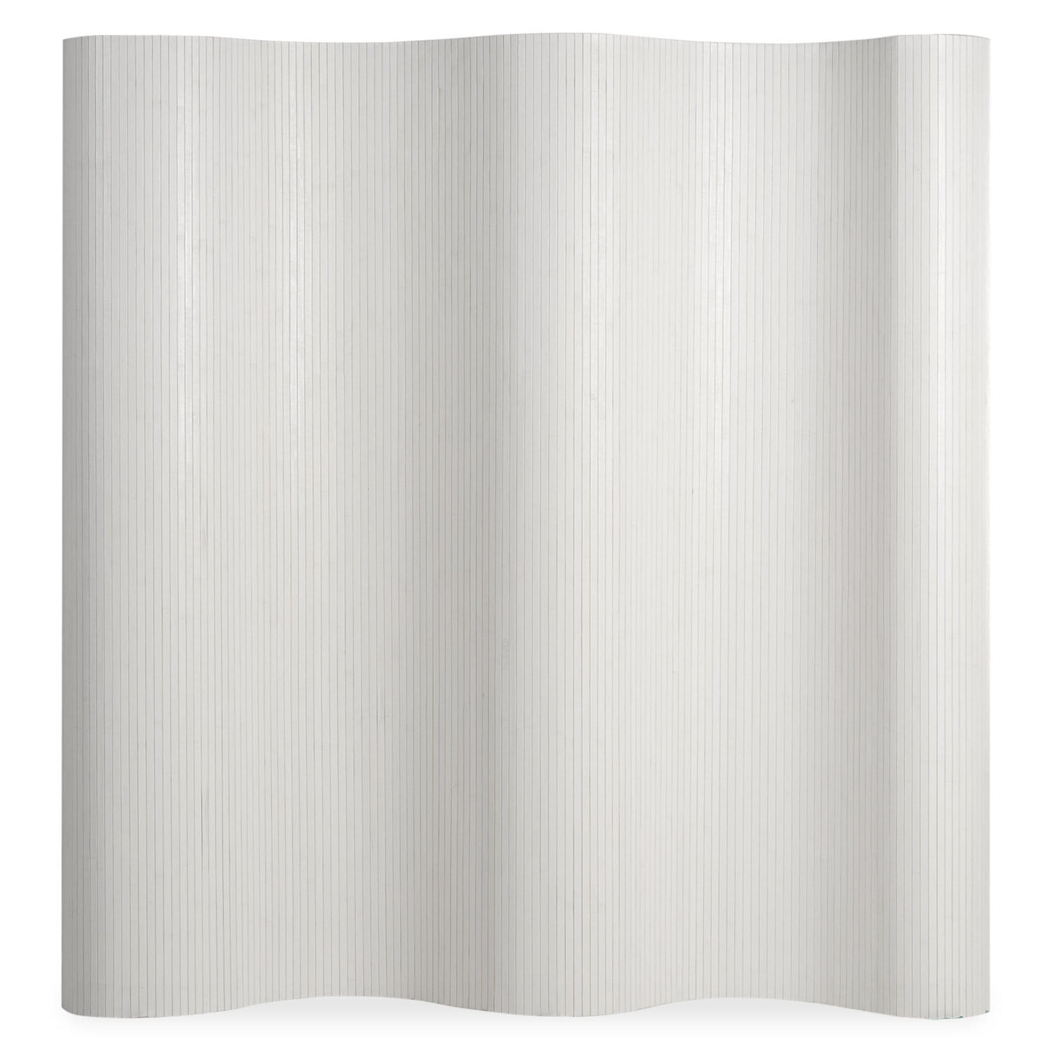 PARAVENT 250/200 cm Weiß Raumteiler Bambus - Weiß, Naturmaterialien (250/200/1cm) - Homestyle4u