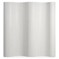 PARAVENT 250/200 cm Weiß Raumteiler Bambus - Weiß, Naturmaterialien (250/200/1cm) - Homestyle4u
