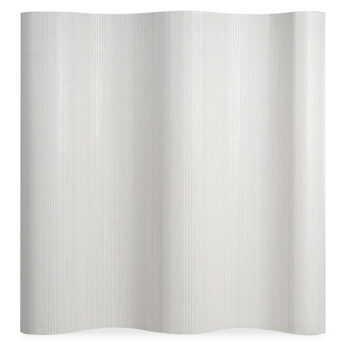 PARAVENT 250/200 cm Weiß Raumteiler Bambus - Weiß, Naturmaterialien (250/200/1cm) - Homestyle4u