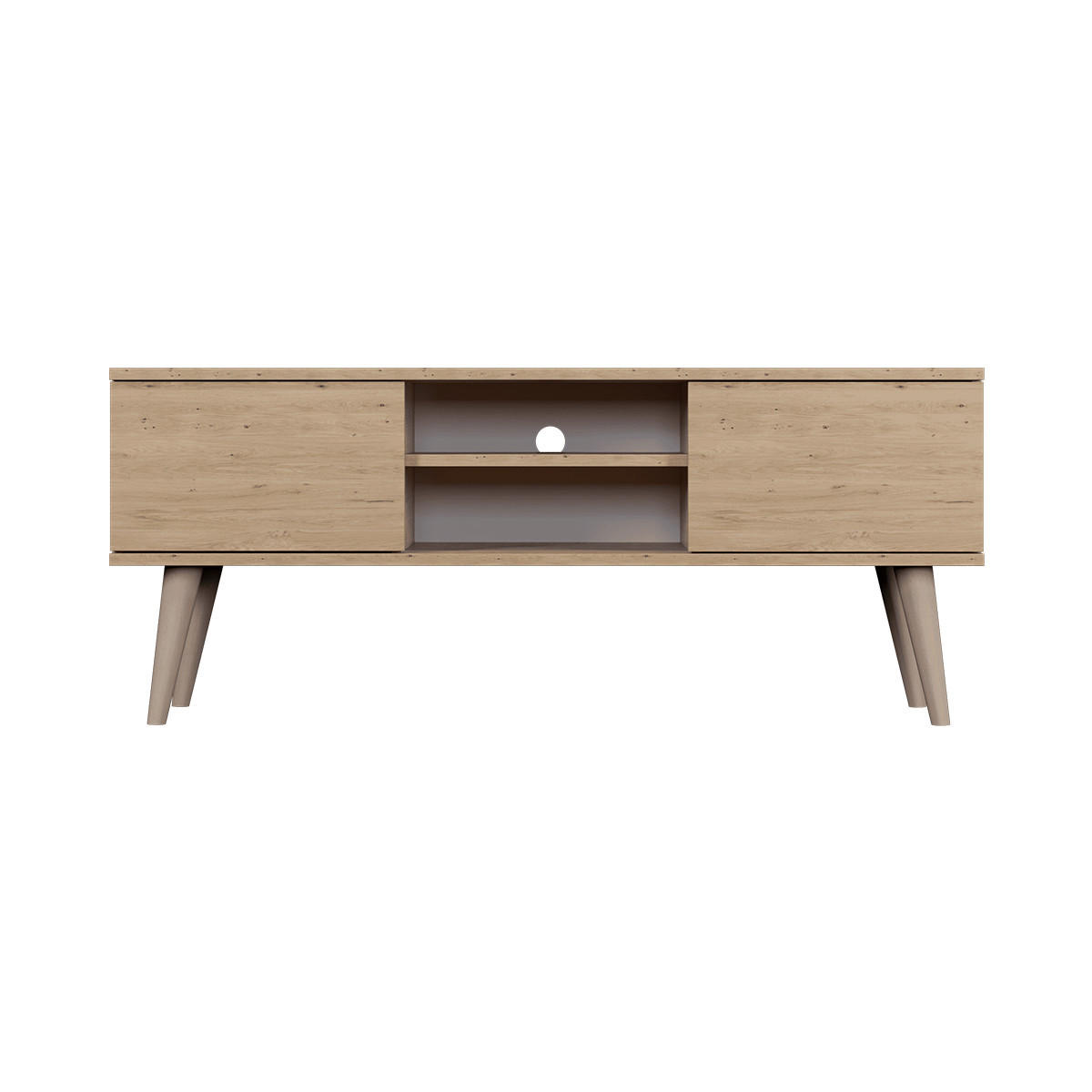 TV STOLEK Toronto Dřevo - hnědá, kompozitní dřevo (120/35/55cm) - Petits-meubles