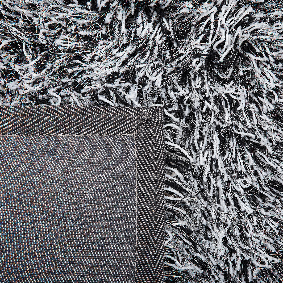SHAGGY-TEPPICH Cide 150/80 cm - Schwarz, Kunststoff (80/150cm) - Beliani