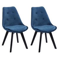 STÜHLE Nora Blau 2er-Set - Blau, Textil (49/81/52cm) - Happy Garden
