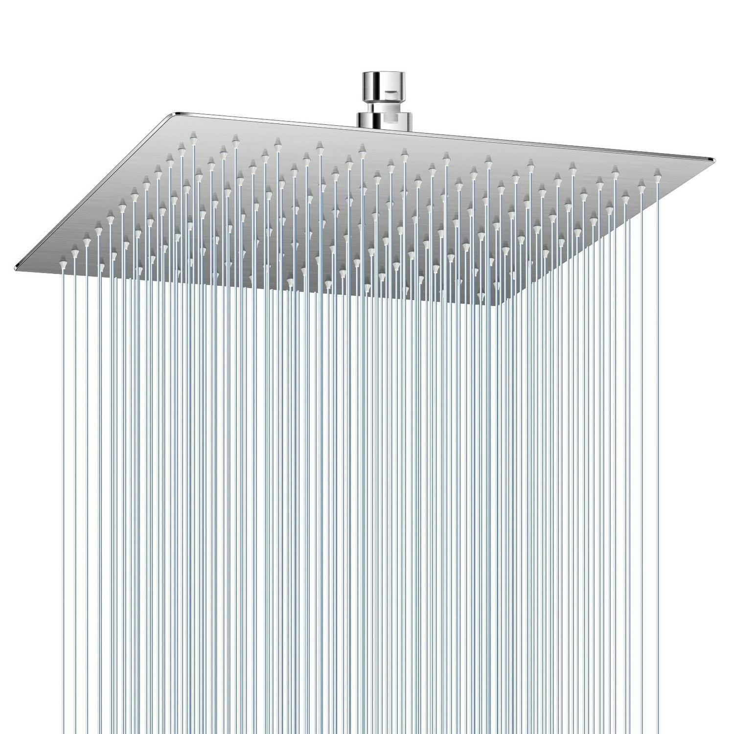 DUSCHKOPF Regendusche 30 cm Gebürstetes Nickel - Silberfarben, Metall (30/12.7/30cm)
