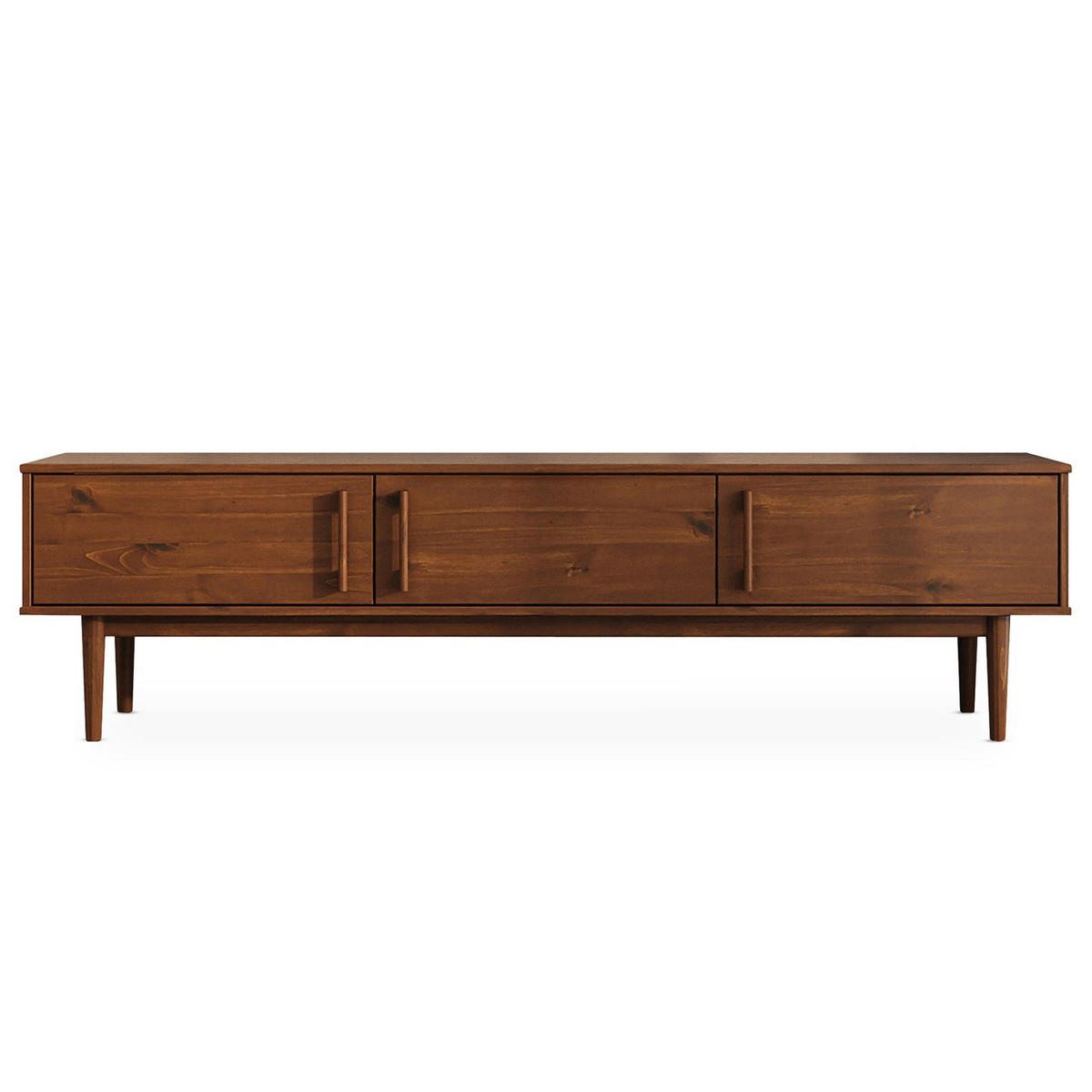 LOWBOARD TECCA - Kastanienfarben, Holz (180/48/41cm) - IDIMEX