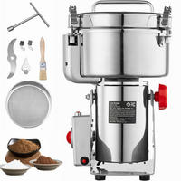 GETREIDEMUHLE Elektrische 2500g Edelstahl Silber - Silberfarben, Metall (27/28.01/42.01cm) - Rolipo