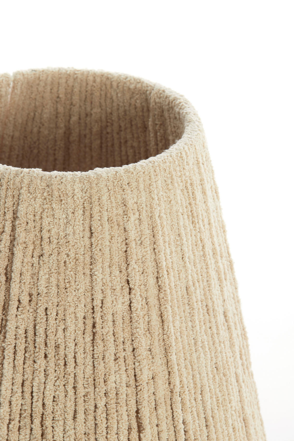 LAMPENSCHIRM Medana Weiß Ø35/30 cm - Weiß, Textil (35/35/30cm) - Light & Living